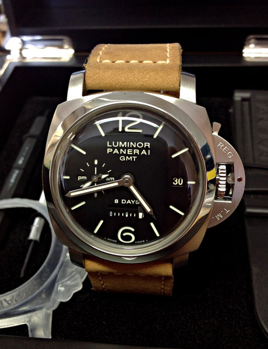 Panerai replica Luminor 1950 PAM00233 8 Days GMT 44mm