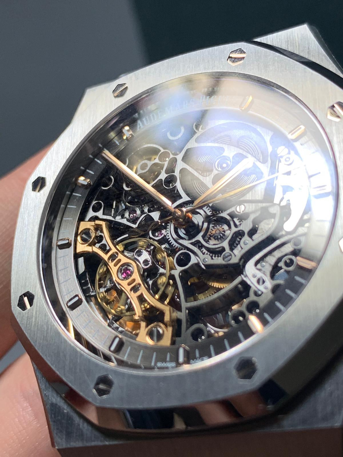 Audemars Piguet royal oak scheletrato acciaio replica – F.lli del tempo