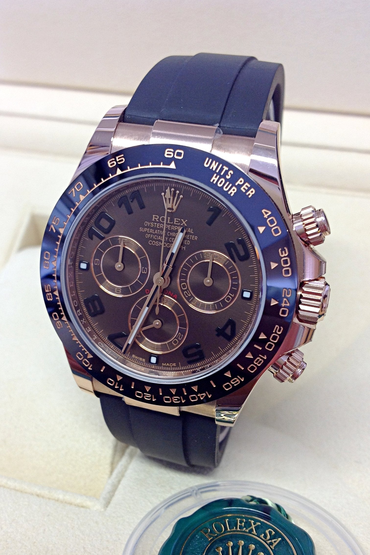 ROLEX DAYTONA CHOCOLATE ROS GOLD