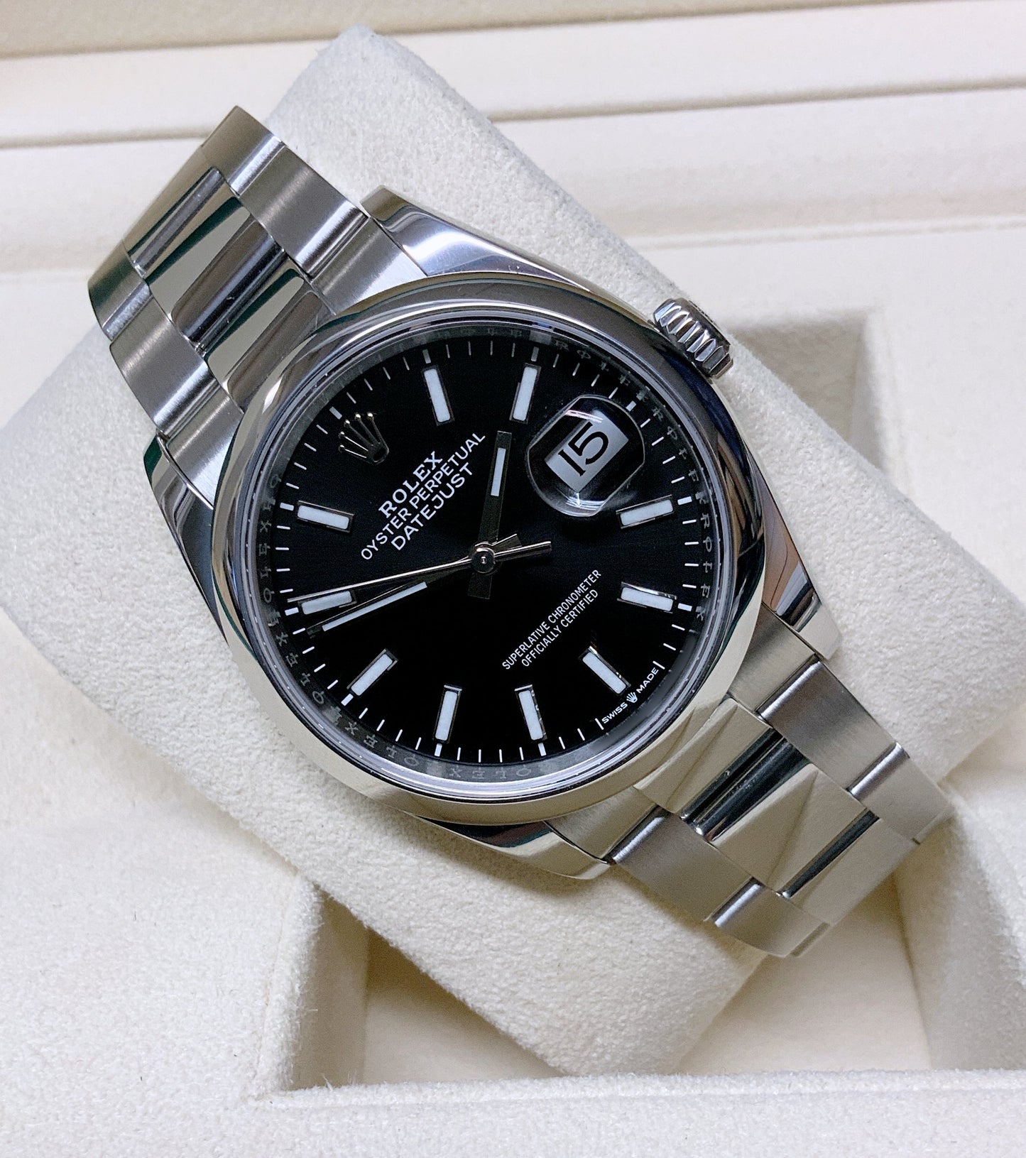 ROLEX DATEJUST BLACK DIAL OYSTER