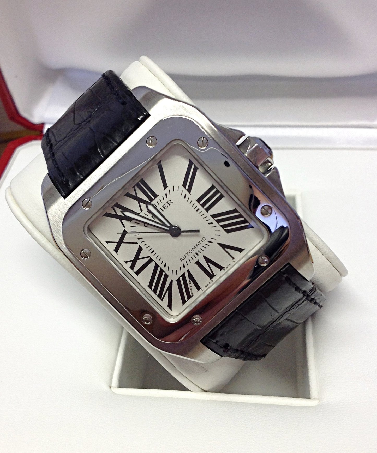 Cartier Santos stainless steel