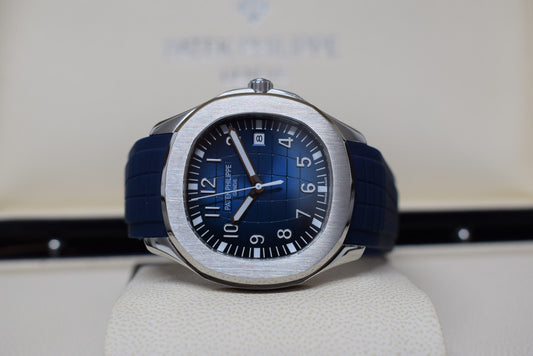 Patek Philippe aquanaut blue dial