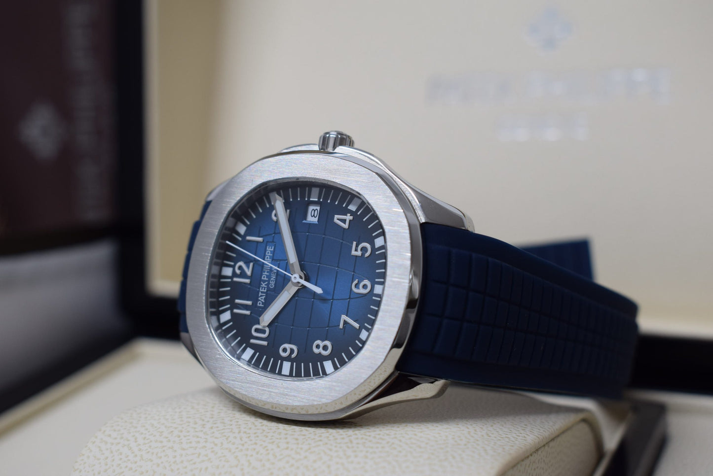 Patek Philippe aquanaut blue dial