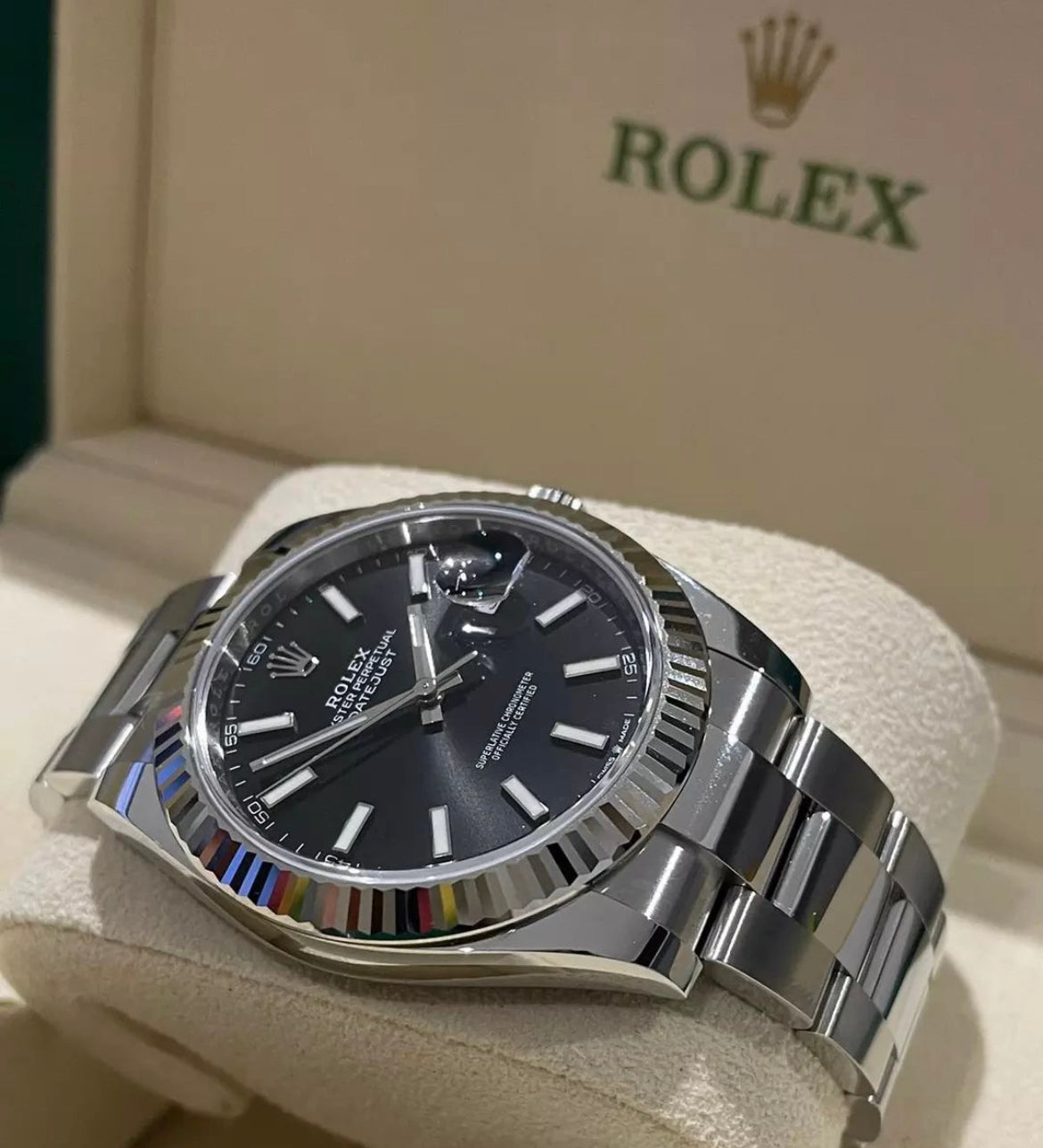 DATEJUST OYSTER (fondo nero)