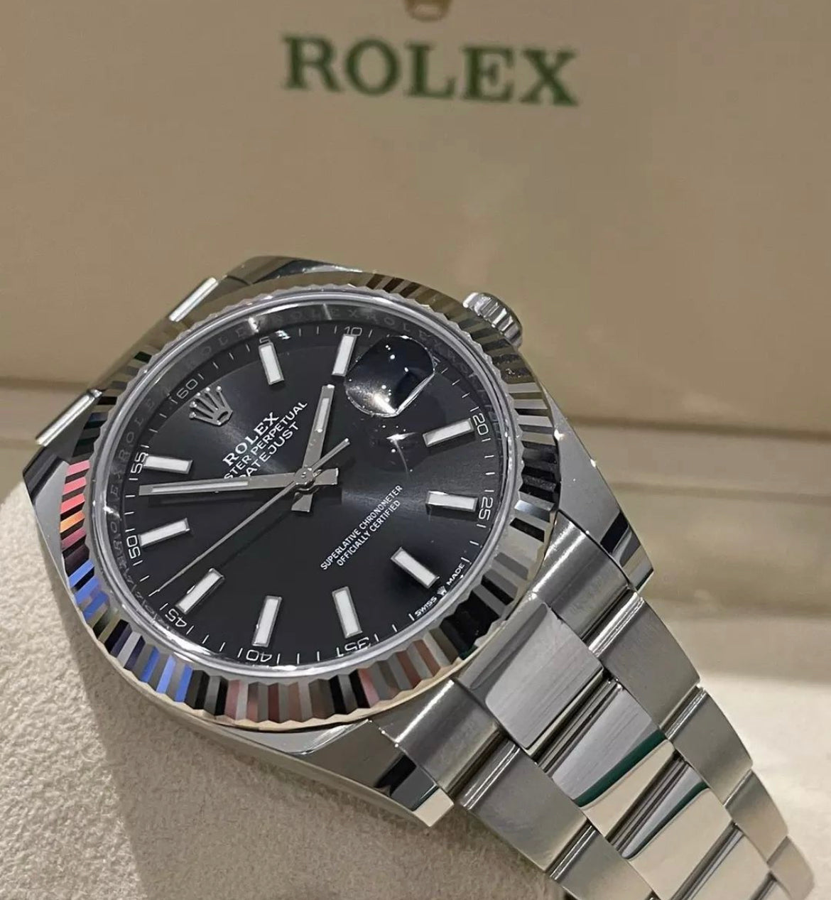 DATEJUST OYSTER (fondo nero)