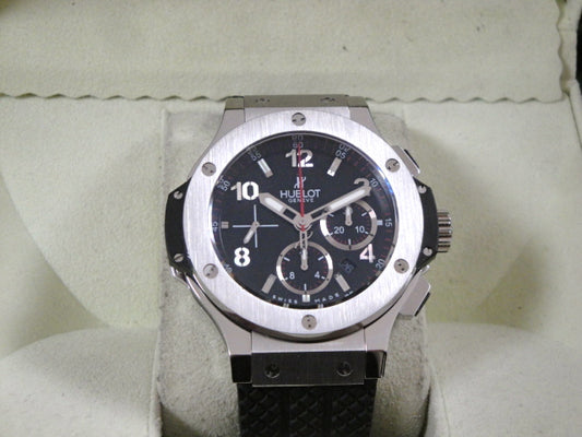 Hublot big bang ghiera acciaio strip rubber black dial